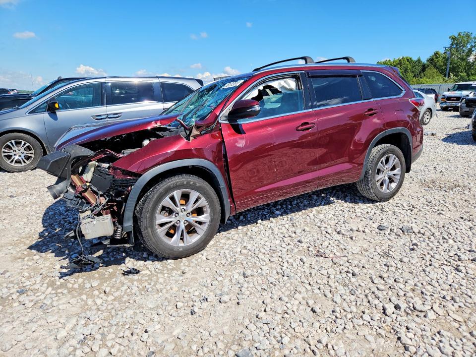 2015 Toyota VIN 5TDJKRFH4FS119076 COPART salvage auction — FRONT END, MI - CERTIFICATE OF TITLE, sold $2,900 on 2026-07-02 (photo 1)