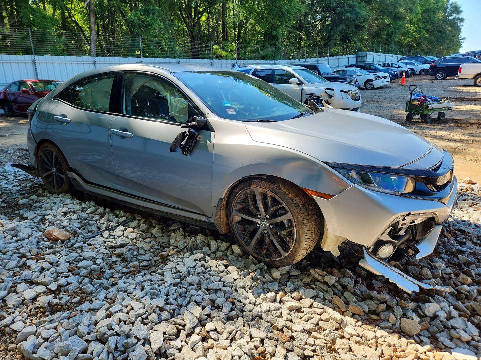 2021 Honda Civic VIN SHHFK7H47MU210993 COPART salvage auction — FRONT END, Ga - Cert Of Title-Salvage, sold $2,350 on 2026-07-21 (photo 4)