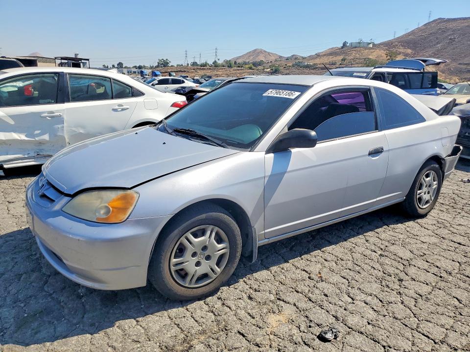 2001 Honda Civic VIN 1HGEM22551L007252 COPART salvage auction — REAR END, Ca - Salvage Certificate, sold $400 on 2026-07-02 (photo 1)
