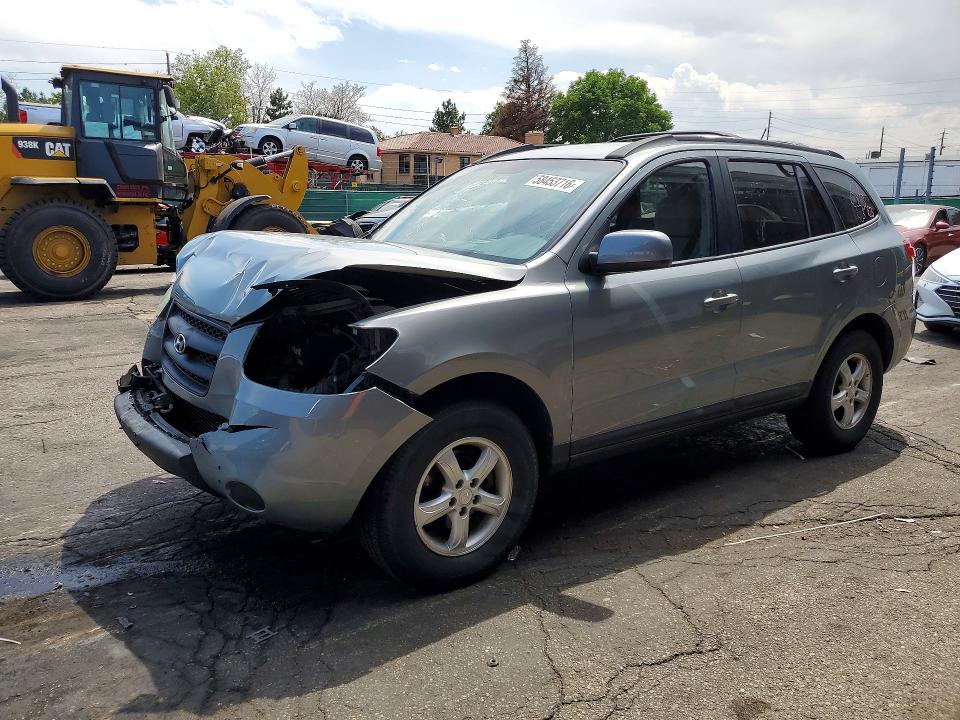 2008 Hyundai Santa fe VIN 5NMSG73D18H182105 COPART salvage auction — FRONT END, CO - PUBLIC - SALVAGE TITLE (P), sold $350 on 2026-07-09 (photo 1)
