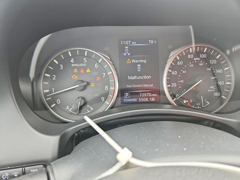 2020 Infiniti Q50 VIN JN1EV7AP0LM204129 COPART salvage auction — SIDE, Fl - Certificate Of Destruction, sold $2,050 on 2026-07-23 (photo 9)
