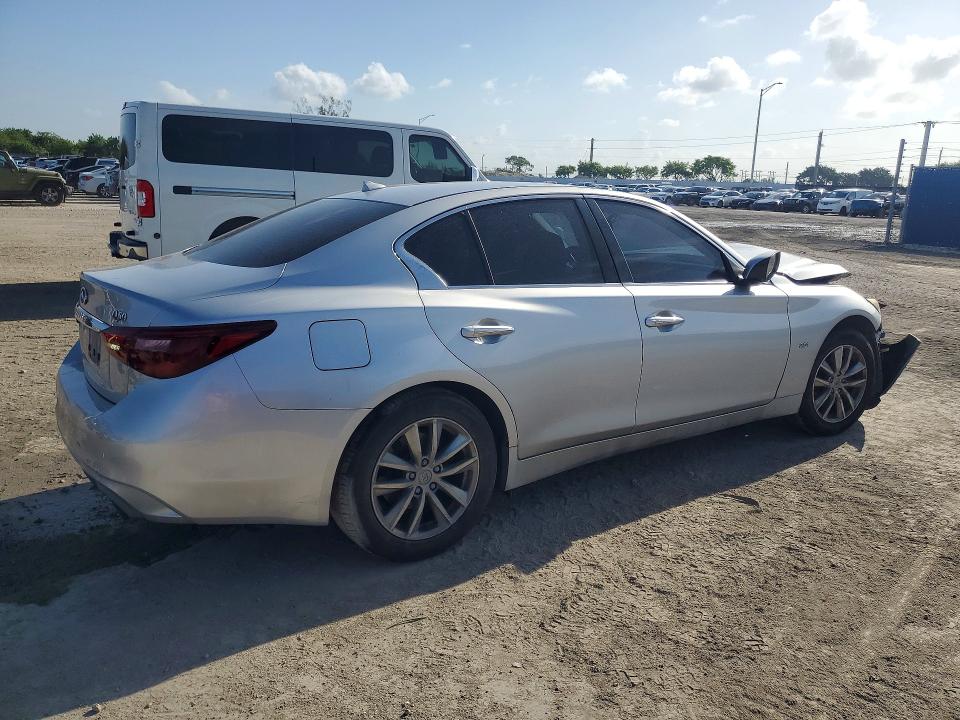 2018 Infiniti Q50 VIN JN1CV7AP0JM241444 COPART salvage auction — FRONT END, Fl - Cert Of Title Slvg Rebuildable, sold $425 on 2026-07-15 (photo 3)