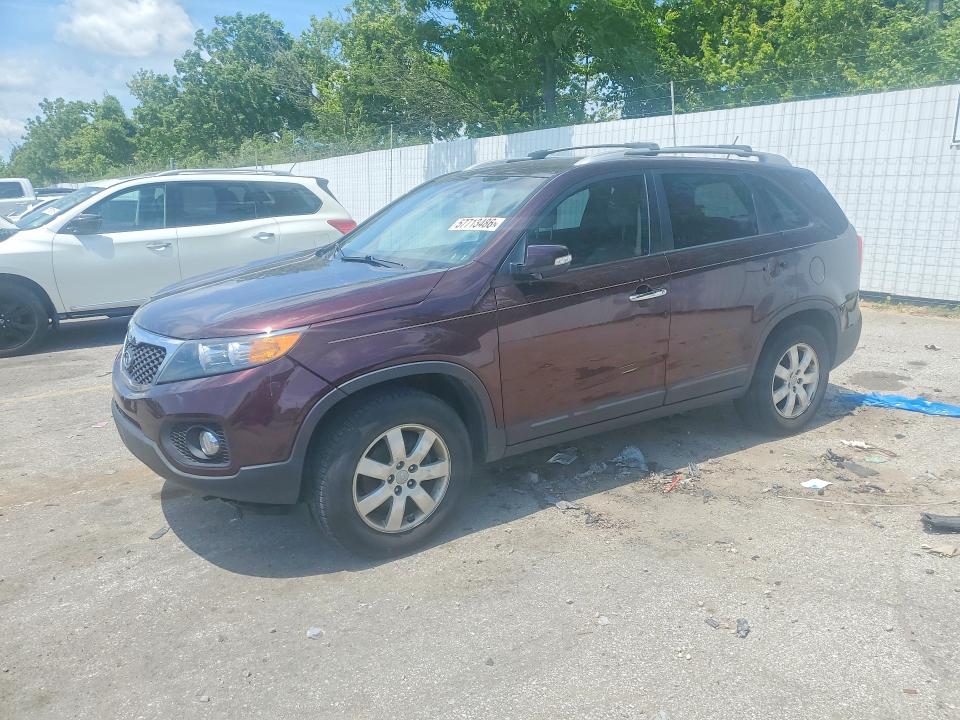 2013 Kia Sorento VIN 5XYKT4A25DG325329 COPART salvage auction — FRONT END, Mo - Certificate Of Title, sold $875 on 2026-07-10 (photo 1)