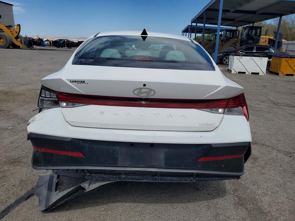 2025 Hyundai Elantra VIN KMHLP4DG5SU907633 COPART salvage auction — REAR END, NV - CERTIFICATE OF TITLE, sold $5,200 on 2026-07-23 (photo 6)