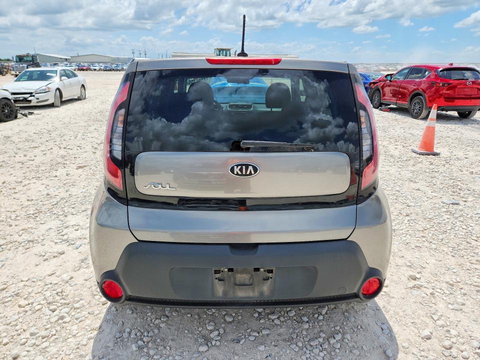 2014 Kia Soul VIN KNDJP3A57E7070797 COPART salvage auction — NORMAL WEAR, TX - CERTIFICATE OF TITLE, sold $200 on 2026-07-23 (photo 6)