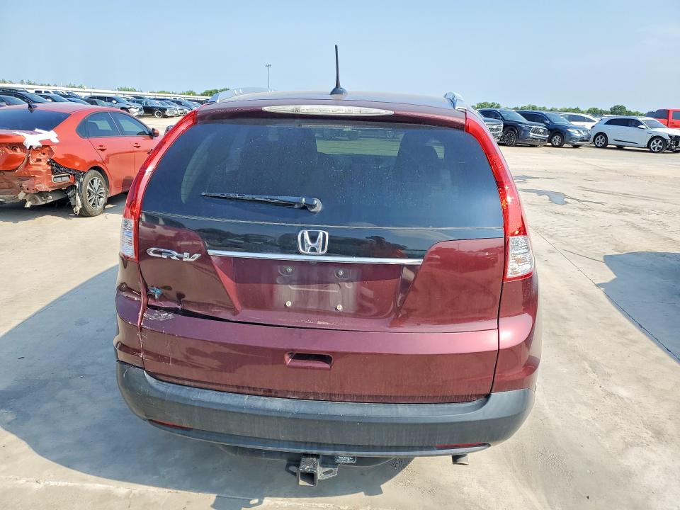 2012 Honda Cr-v VIN 5J6RM3H72CL036736 COPART salvage auction — REAR END, Tx - Salvage Vehicle Title, sold $3,250 on 2026-07-02 (photo 6)