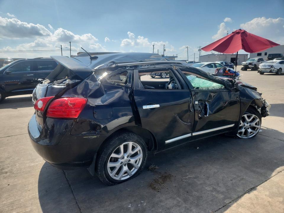 2011 Nissan Rogue VIN JN8AS5MVXBW689437 COPART salvage auction — ROLLOVER, Tx - Nonrepairable Title, sold $175 on 2026-07-30 (photo 3)