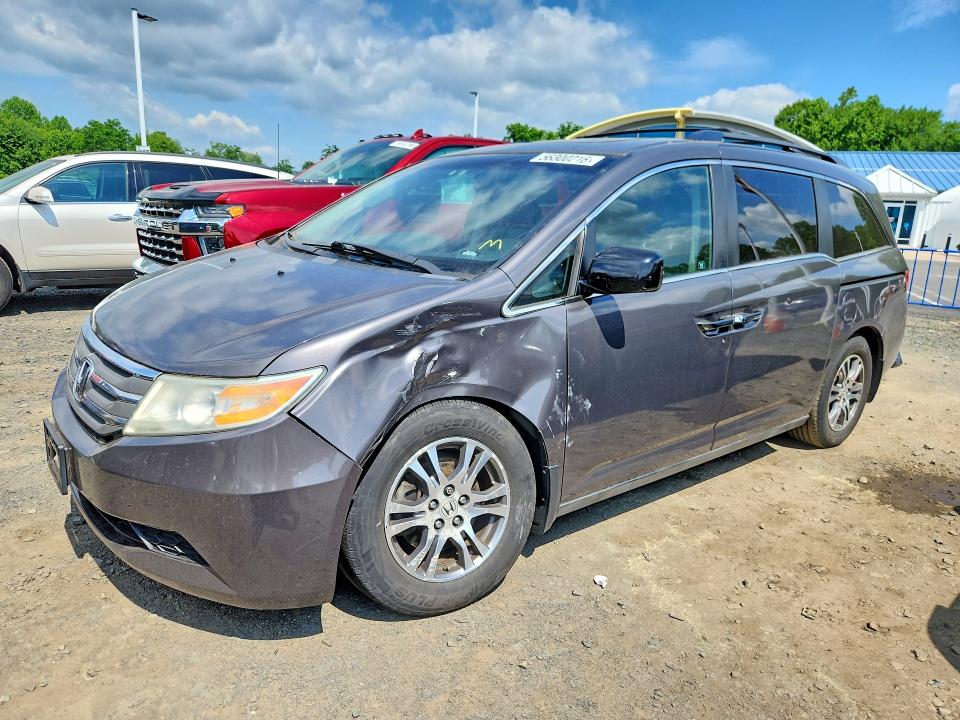 2012 Honda Odyssey VIN 5FNRL5H63CB079805 COPART salvage auction — FRONT END, Ct - Cert Of Title-Salvage, sold $675 on 2026-07-02 (photo 1)