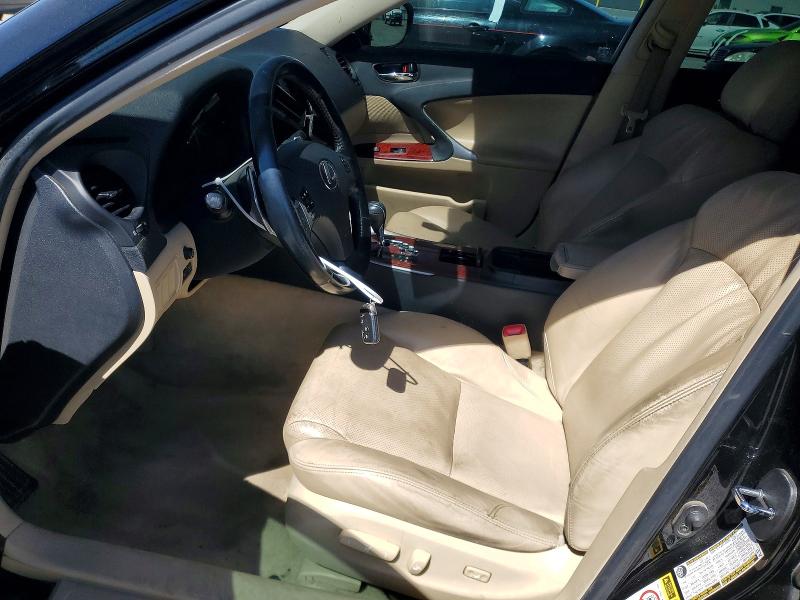 2007 Lexus Is 250 VIN JTHBK262X72043135 COPART salvage auction — REAR END, CA - SALVAGE CERTIFICATE, sold $500 on 2026-07-21 (photo 7)