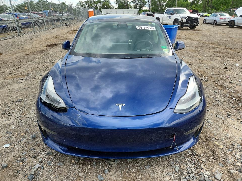 2022 Tesla VIN 5YJ3E1EA7NF185940 COPART salvage auction — REAR END, Va - Certificate Of Title (P), sold $5,600 on 2026-07-02 (photo 5)
