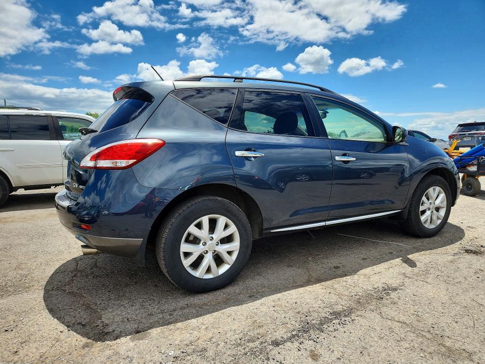 2013 Nissan Murano VIN JN8AZ1MW4DW322081 COPART salvage auction — MECHANICAL, Pa - Cert Of Title, sold $450 on 2026-07-31 (photo 3)
