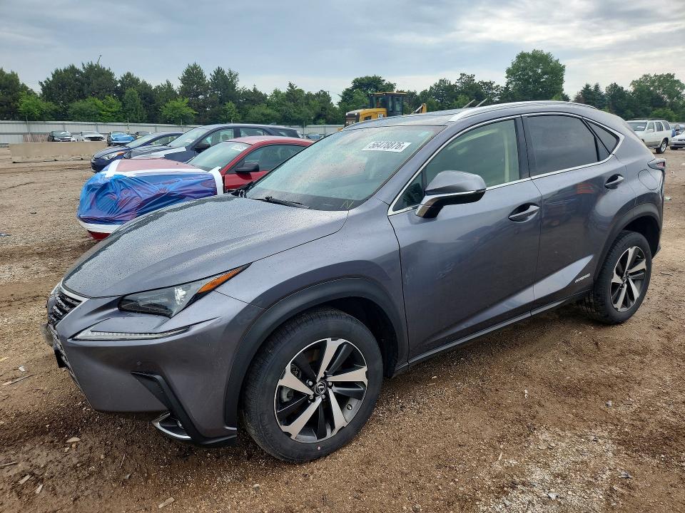 2020 Lexus VIN JTJGJRDZ4L5004890 COPART salvage auction — FRONT END, Il - Salvage Certificate, sold $9,100 on 2026-07-14 (photo 1)
