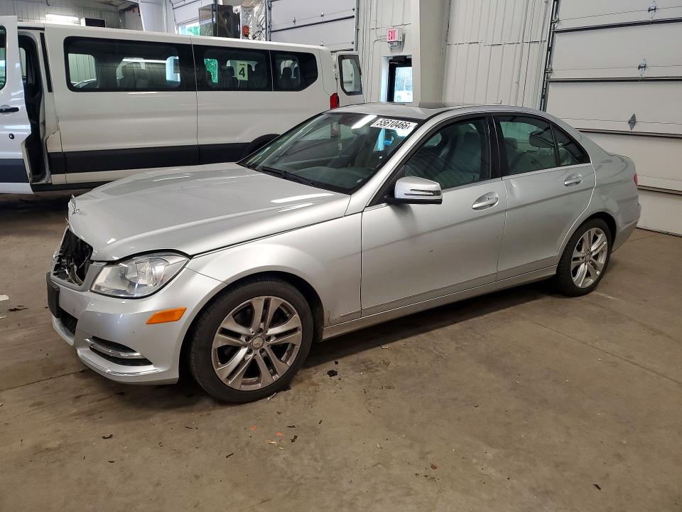 2012 Mercedes-benz VIN WDDGF8BB4CA606030 COPART salvage auction — FRONT END, Mn - Cert Of Title-Salvage, sold $1,250 on 2026-07-09 (photo 1)