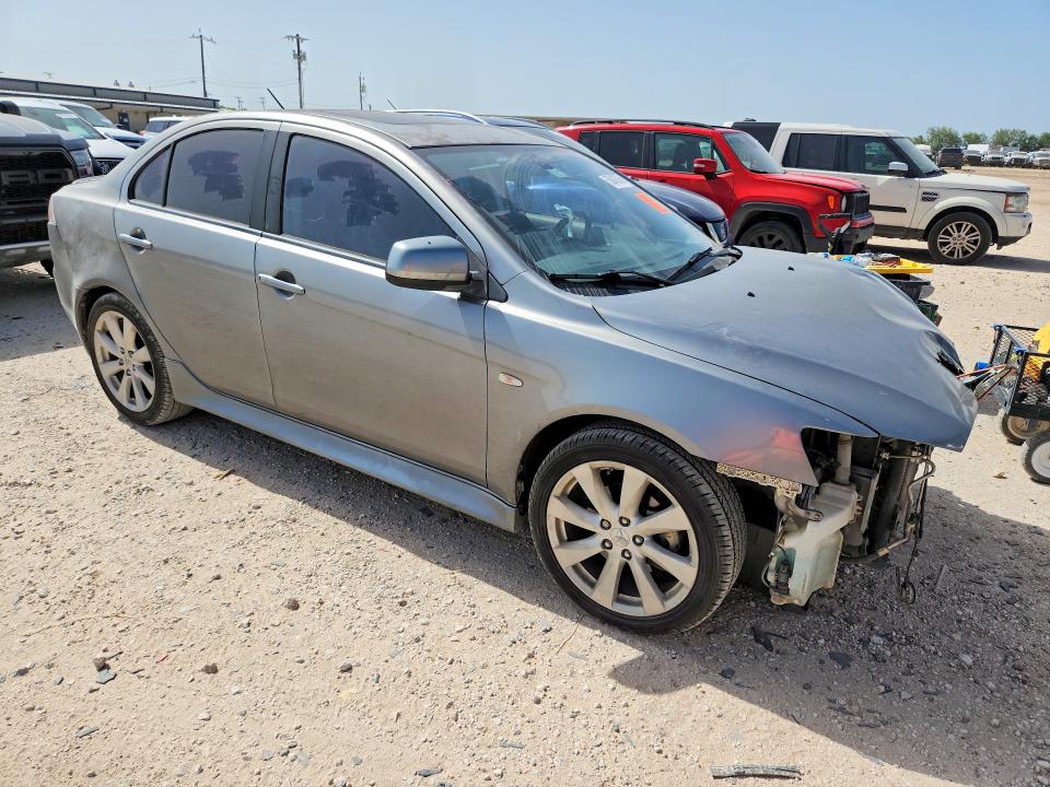 2014 Mitsubishi Lancer VIN JA32U8FW0EU002286 COPART salvage auction — FRONT END, Tx - Salvage Vehicle Title, sold $600 on 2026-07-09 (photo 4)