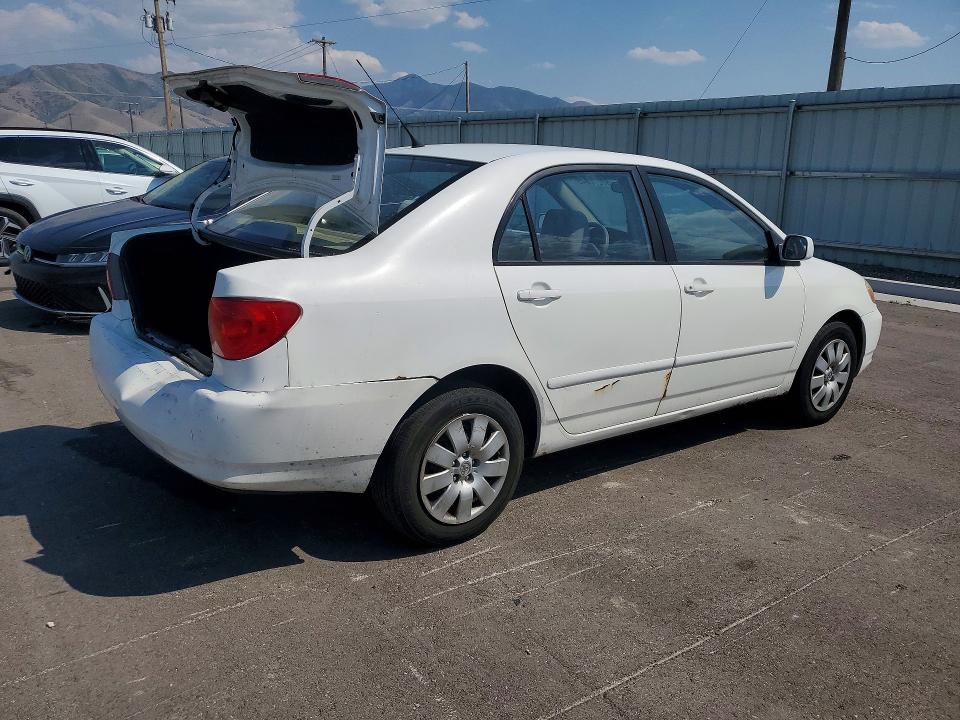 2004 Toyota Corolla VIN JTDBR32E942018578 COPART salvage auction — REAR END, UT - SALVAGE CERTIFICATE, sold $575 on 2026-07-31 (photo 3)