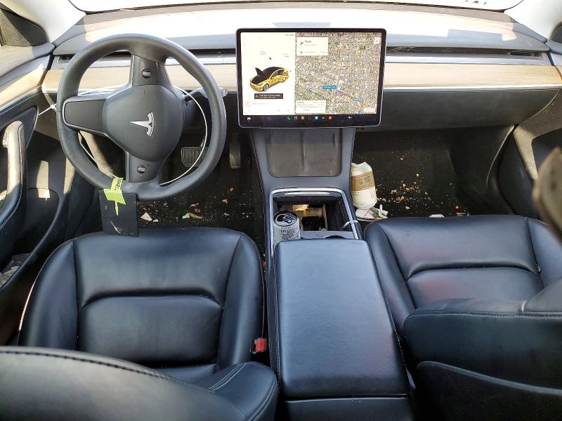 2021 Tesla VIN 5YJ3E1EA1MF072824 COPART salvage auction — FRONT END, CA - SALVAGE CERTIFICATE, sold $5,200 on 2026-07-19 (photo 8)
