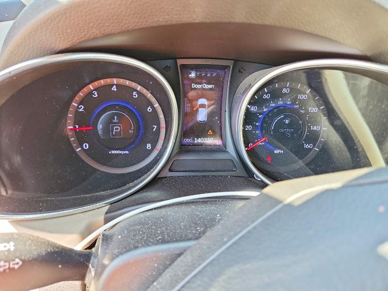 2013 Hyundai Santa fe VIN 5XYZUDLB6DG041751 COPART salvage auction — FRONT END, CA - SALVAGE CERTIFICATE, sold $2,400 on 2026-07-17 (photo 9)