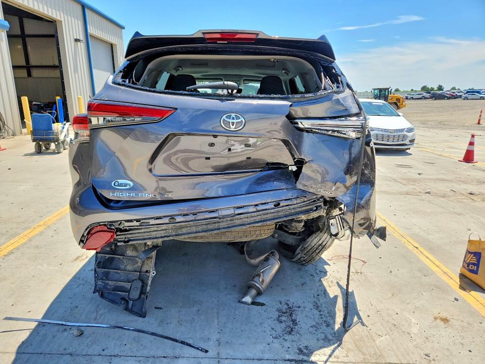 2021 Toyota Highlander VIN 5TDGZRBH2MS152554 COPART salvage auction — REAR END, Ky - Cert Of Title-Salvage, sold $275 on 2026-07-23 (photo 6)