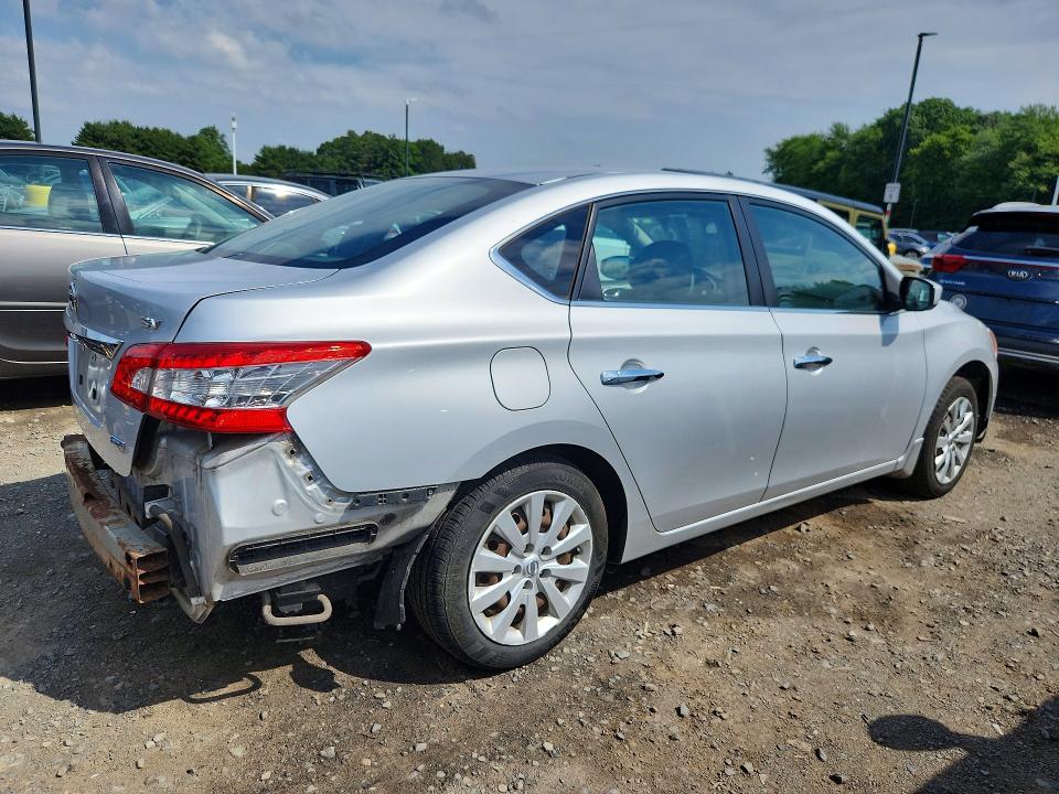 2013 Nissan Sentra VIN 3N1AB7AP6DL724192 COPART salvage auction — REAR END, Ma - Cert Of Title-Salvage, sold $475 on 2026-07-02 (photo 3)