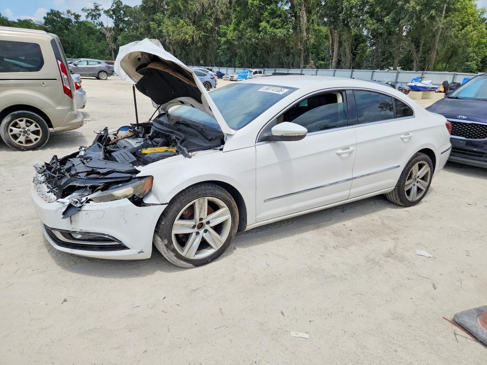 2014 Volkswagen Passat cc VIN WVWBP7AN0EE516666 COPART salvage auction — FRONT END, Fl - Cert Of Title Slvg Rebuildable, sold $375 on 2026-07-14 (photo 1)