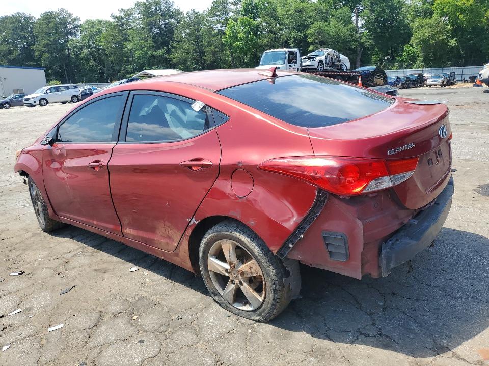 2011 Hyundai Elantra VIN KMHDH4AE1BU110283 COPART salvage auction — SIDE, Ga - Cert Of Title-Rebuilt Salvage, sold $500 on 2026-07-24 (photo 2)