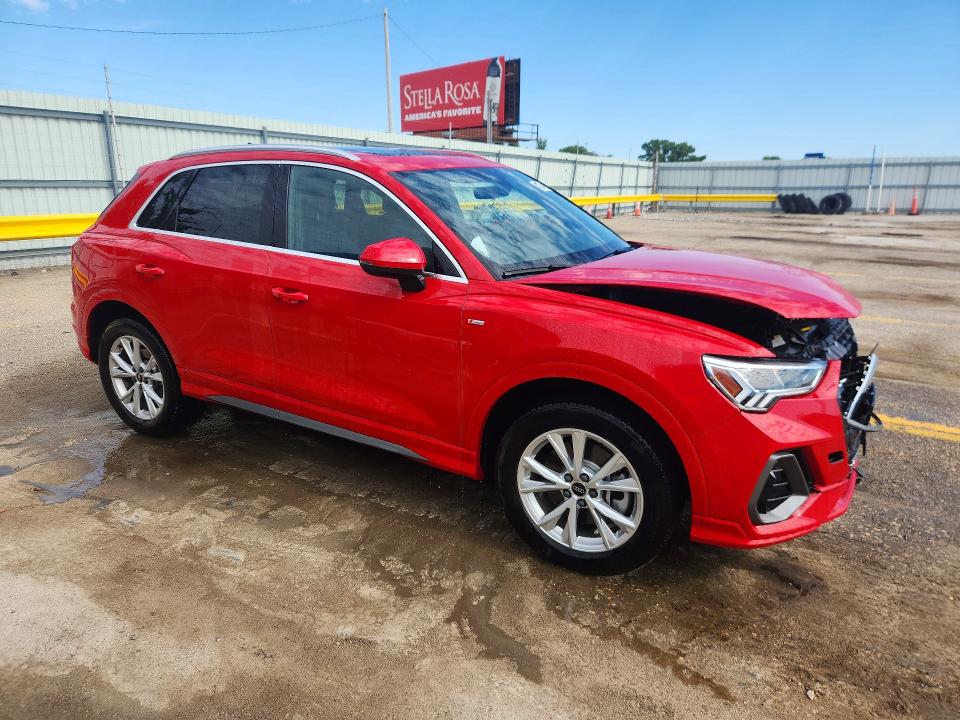 2025 Audi Q3 VIN WA1DECF32S1059421 COPART salvage auction — FRONT END, Fl - Cert Of Title Slvg Rebuildable (P), sold $13,600 on 2026-07-23 (photo 4)