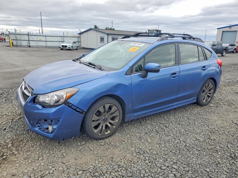 2015 Subaru Impreza VIN JF1GPAV64FH286013 COPART salvage auction — FRONT END, Wa - Bill Of Sale, sold $3,500 on 2026-07-08 (photo 1)