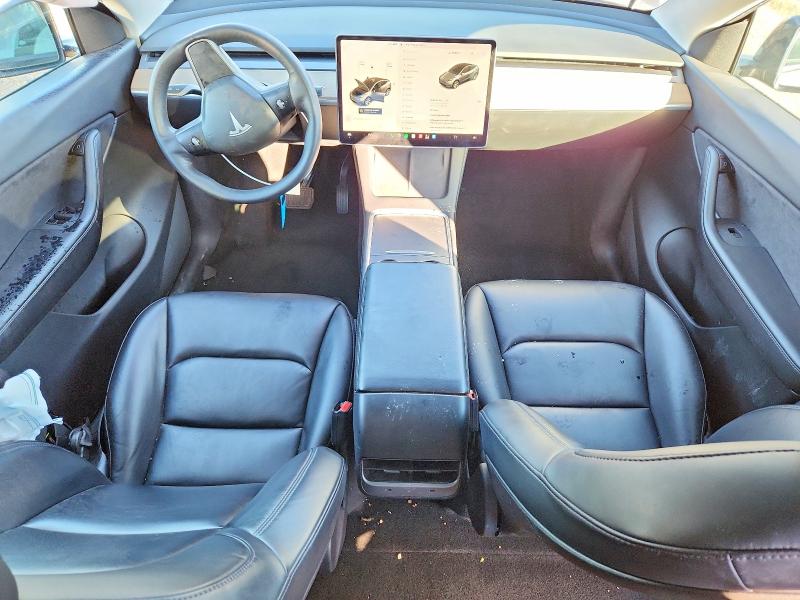 2021 Tesla Model y VIN 5YJYGDEE8MF211142 COPART salvage auction — FRONT END, Il - Salvage Certificate, sold $7,000 on 2026-08-25 (photo 8)