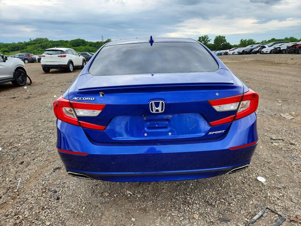2020 Honda Accord VIN 1HGCV1F37LA072626 COPART salvage auction — SIDE, Il - Certificate Of Title, sold $1,600 on 2026-07-09 (photo 6)