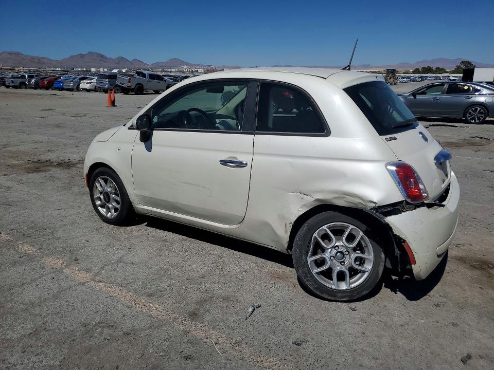 2012 Fiat VIN 3C3CFFAR9CT349018 COPART salvage auction — REAR END, Id - Salvage Certificate Of Title, sold $550 on 2026-09-08 (photo 2)