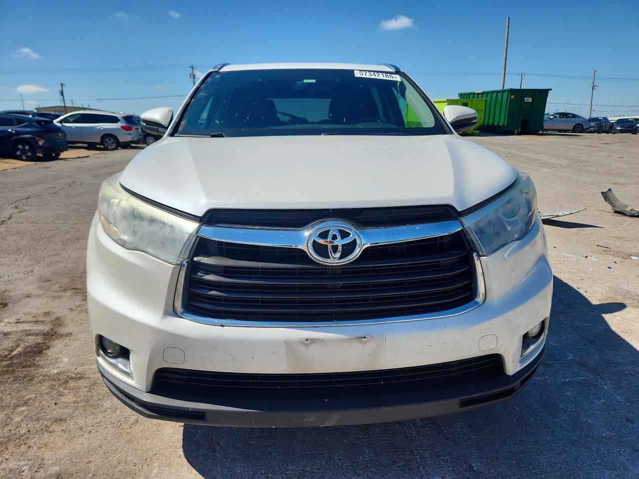 2015 Toyota Highlander VIN 5TDYKRFH8FS082189 COPART salvage auction — Rear End, OK - CERT OF TITLE-SALVAGE, sold $5,500 on 2026-07-09 (photo 5)