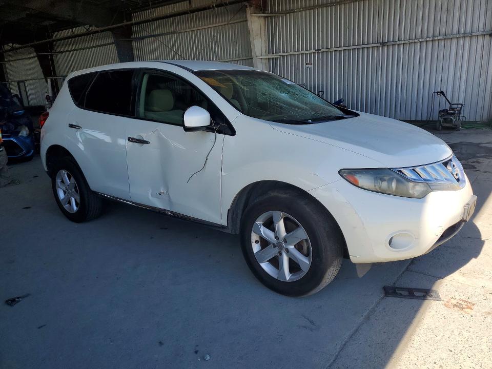 2010 Nissan Murano VIN JN8AZ1MU0AW018885 COPART salvage auction — VANDALISM, Ca - Salvage Certificate, sold $20 on 2026-07-09 (photo 4)