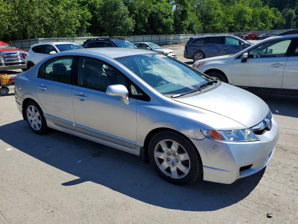 2011 Honda Civic VIN 2HGFA1F53BH521794 COPART salvage auction — FRONT END, Pa - Certificate Of Salvage, sold $1,100 on 2026-07-02 (photo 4)