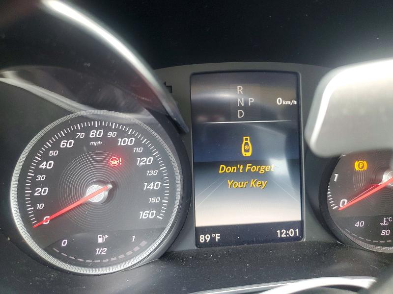 2017 Mercedes-benz C-klasse VIN WDDWF4KBXHR240894 COPART salvage auction — FRONT END, OH - CERTIFICATE OF TITLE, sold $850 on 2026-07-24 (photo 9)