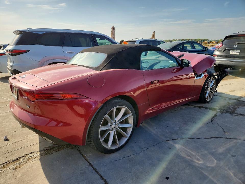 2014 Jaguar F-type VIN SAJWA6FC3E8K08170 COPART salvage auction — FRONT END, Tx - Salvage Vehicle Title, sold $4,800 on 2026-07-30 (photo 3)