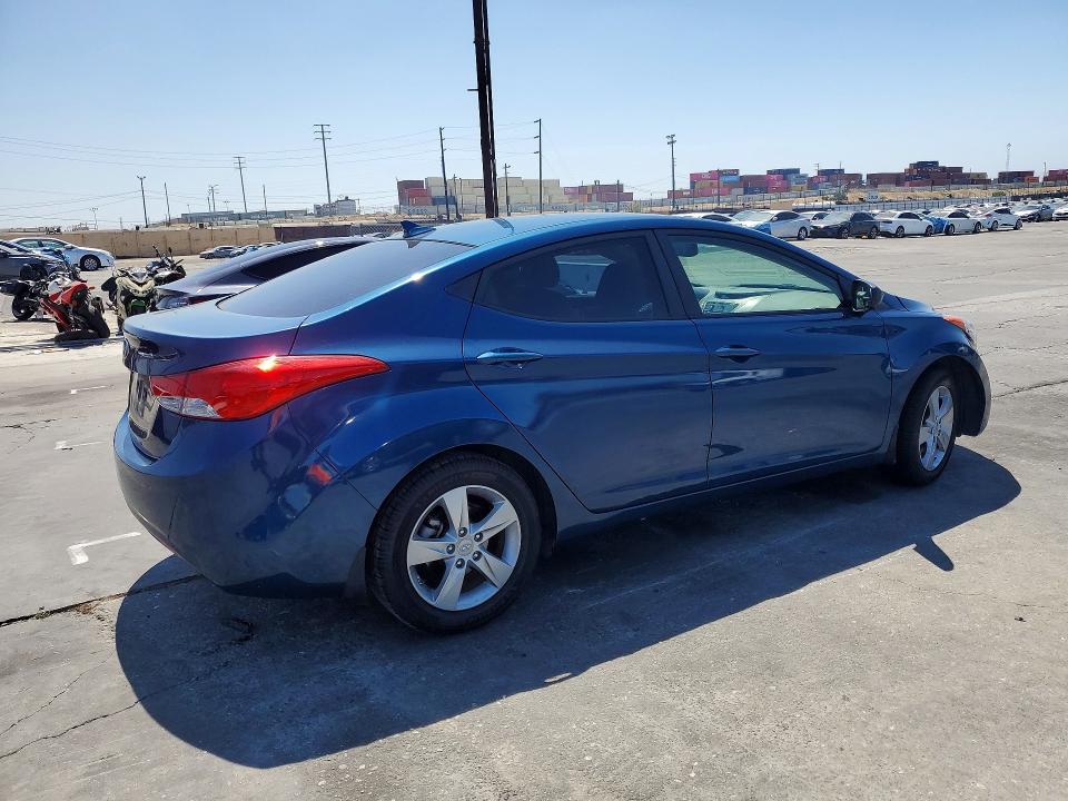 2013 Hyundai Elantra VIN KMHDH4AE9DU955787 COPART salvage auction — FRONT END, Ca - Salvage Certificate, sold $2,000 on 2026-07-18 (photo 3)