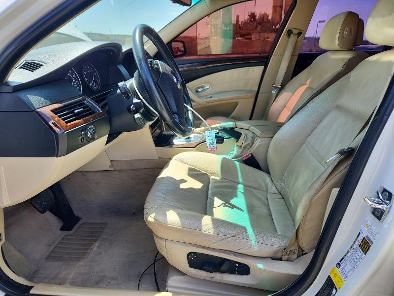 2008 BMW 5er VIN WBANU53548CT11940 COPART salvage auction — FRONT END, Ca - Salvage Certificate, sold $125 on 2026-07-21 (photo 7)