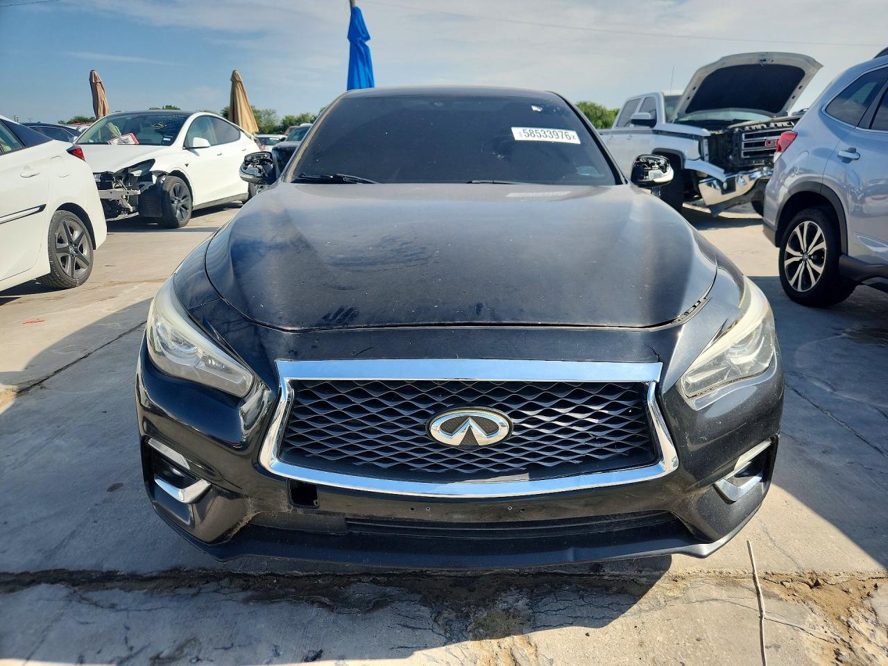 2019 Infiniti Q50 VIN JN1EV7AP8KM517654 COPART salvage auction — Rear End, TX - CERTIFICATE OF TITLE (P), sold $1,300 on 2026-07-02 (photo 5)