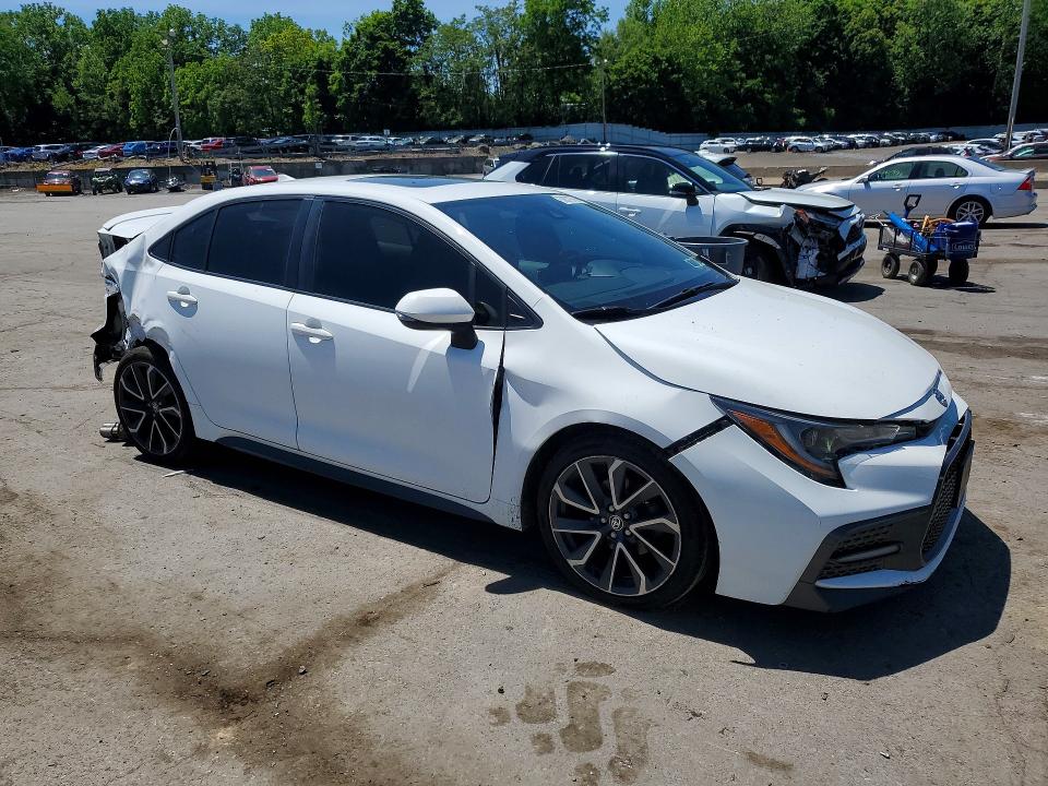 2020 Toyota Corolla VIN JTDP4RCEXLJ011536 COPART salvage auction — REAR END, Ny - Mv-907A Salvage Certificate, sold $4,700 on 2026-07-14 (photo 4)
