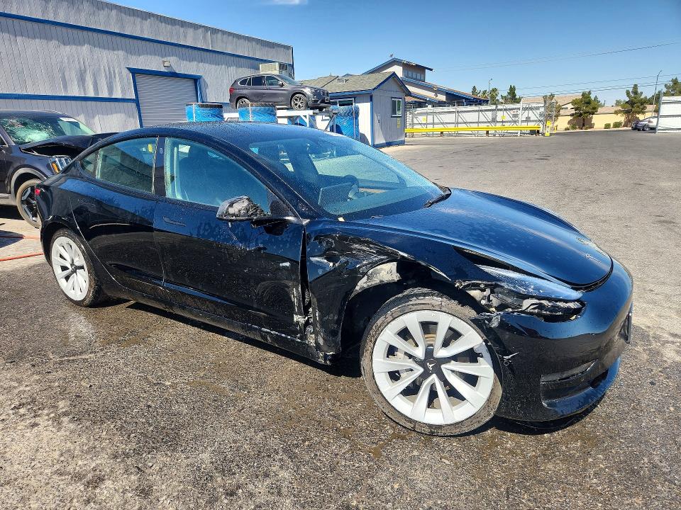 2022 Tesla Model 3 VIN 5YJ3E1EA4NF286594 COPART salvage auction — FRONT END, Nv - Salvage Title, sold $4,000 on 2026-07-06 (photo 4)