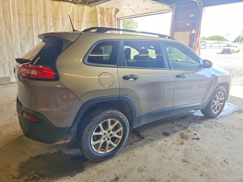 2017 Jeep Cherokee VIN 1C4PJMAB9HW557758 COPART salvage auction — FRONT END, Pa - Certificate Of Salvage, sold $1,300 on 2026-07-02 (photo 3)
