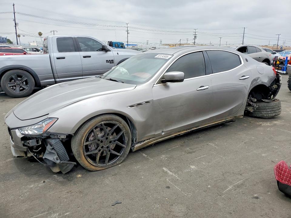 2015 Maserati Ghibli VIN ZAM57RTA6F1149408 COPART salvage auction — REAR END, Ca - Salvage Certificate, sold $1,100 on 2026-07-13 (photo 1)