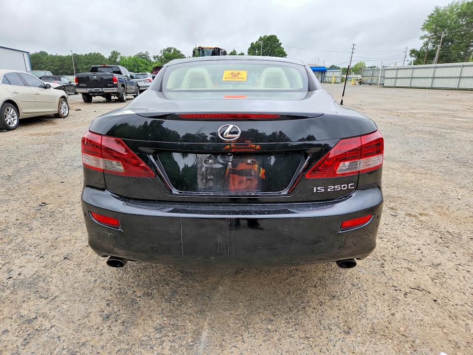 2014 Lexus Is VIN JTHFF2C26E2531344 COPART salvage auction — WATER/FLOOD, La - Cert Of Title-Salvage Flood, sold $175 on 2026-07-23 (photo 6)