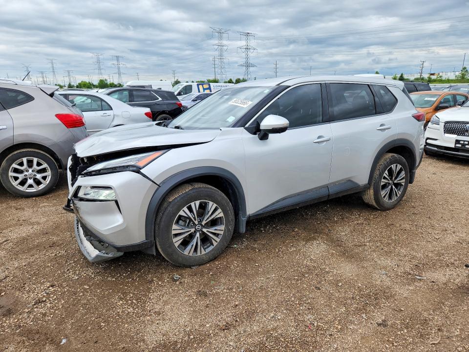 2021 Nissan Rogue VIN JN8AT3BB5MW204988 COPART salvage auction — FRONT END, Il - Salvage Certificate, sold $5,400 on 2026-07-28 (photo 1)
