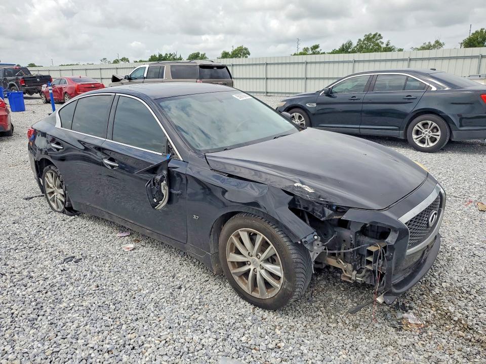 2014 Infiniti Q50 VIN JN1BV7AP7EM689679 COPART salvage auction — FRONT END, TX - SALVAGE VEHICLE TITLE, sold $1,050 on 2026-08-03 (photo 4)