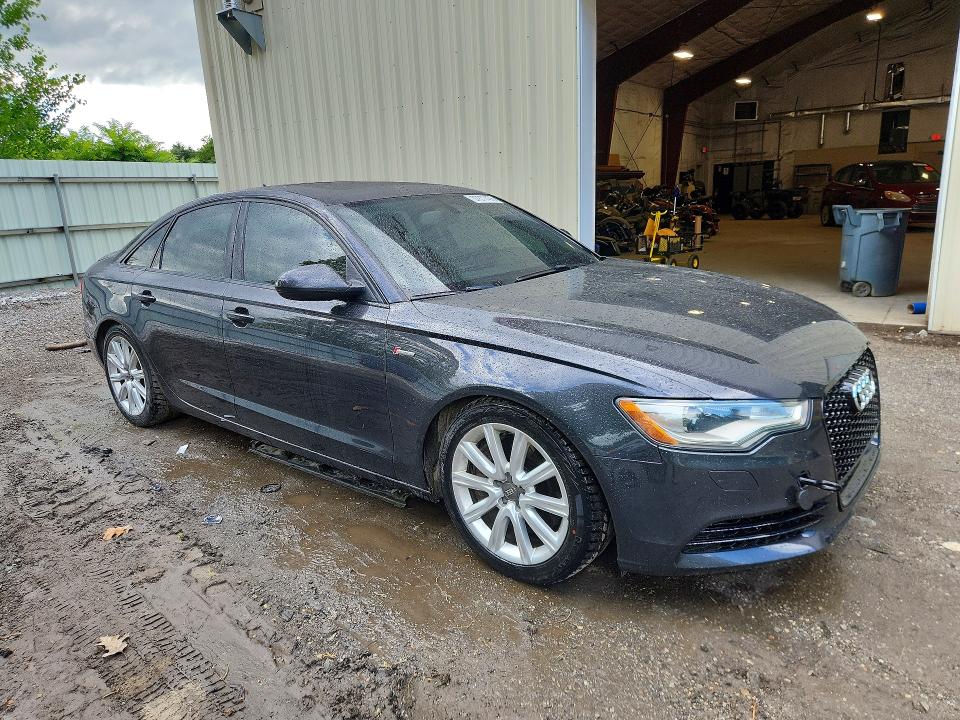 2013 Audi A6 VIN WAUGGAFC3DN018144 COPART salvage auction — FRONT END, Vt - Cert Of Title-Salvage Vehicle, sold $900 on 2026-07-20 (photo 4)