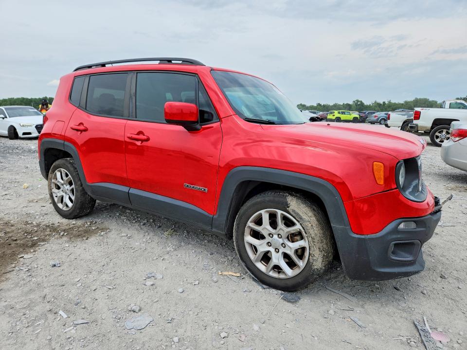 2017 Jeep Renegade VIN ZACCJABB9HPF02722 COPART salvage auction — FRONT END, Il - Salvage Certificate, sold $800 on 2026-08-03 (photo 4)