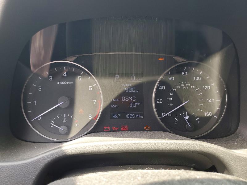 2017 Hyundai Elantra VIN KMHD84LF0HU428331 COPART salvage auction — VANDALISM, Tx - Salvage Vehicle Title, sold $100 on 2026-07-30 (photo 9)