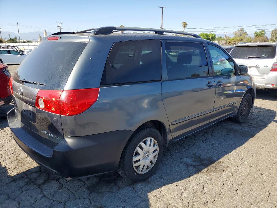2006 Toyota Sienna VIN 5TDZA23C46S418394 COPART salvage auction — MECHANICAL, CA - APP FOR DUP CLEAN OR AC, sold $450 on 2026-08-20 (photo 3)