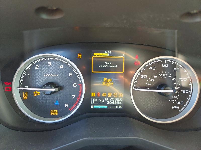 2024 Subaru VIN JF2SKADCXRH403349 COPART salvage auction — FRONT END, Va - Cert Of Title - Salvage, sold $5,300 on 2026-07-15 (photo 9)